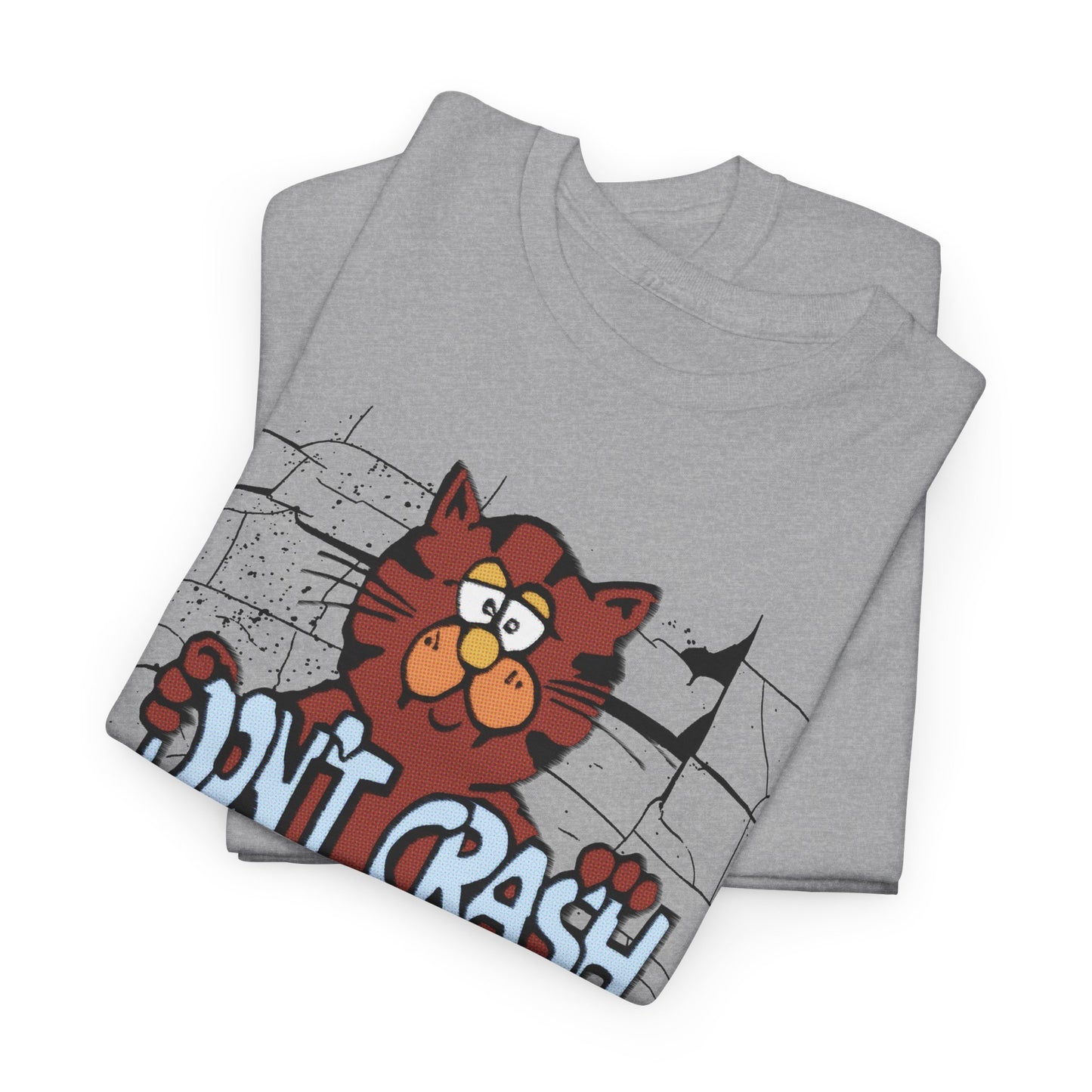 vintage graphic don't crash on crack cat custom edit tshirt