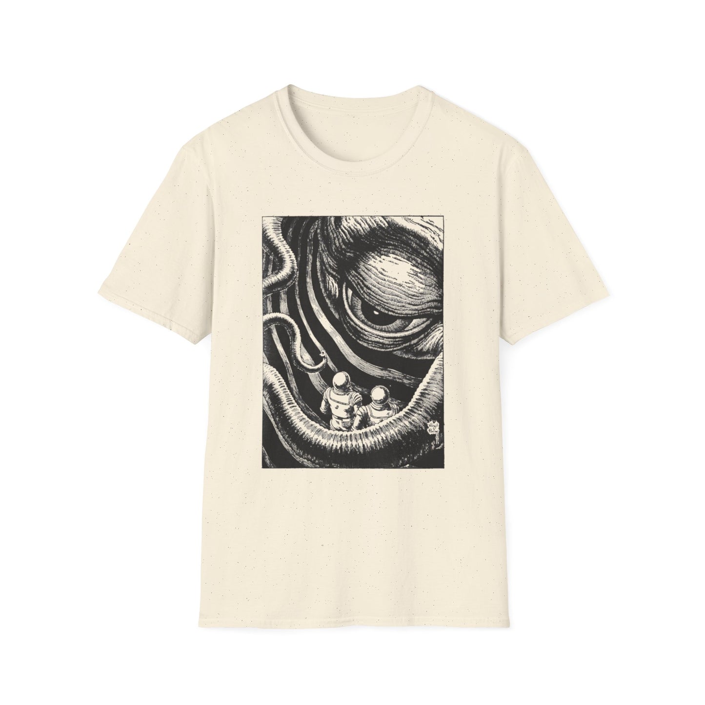 virgil finlay illustration on the edge of the galaxy tshirt