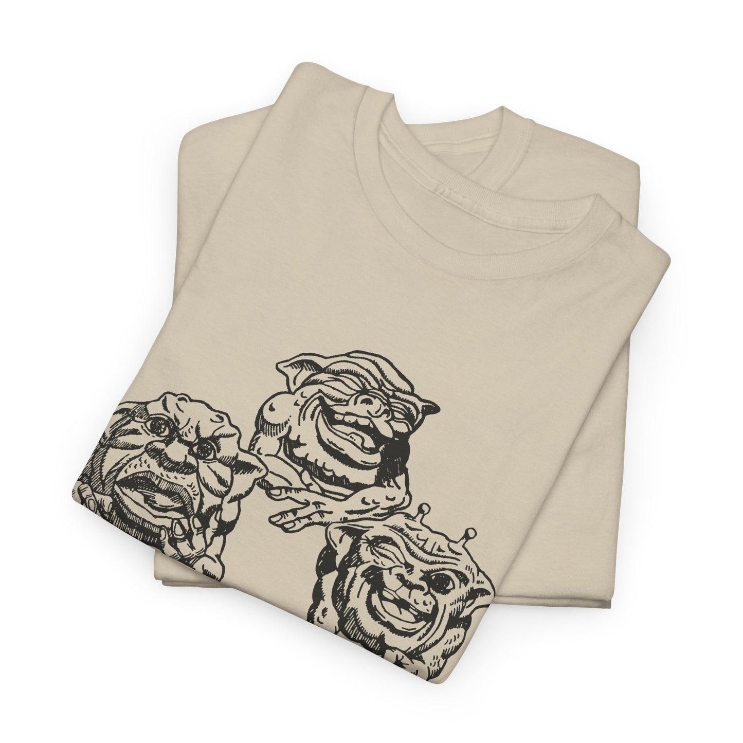 boglins vintage advertisement fan edit design featuring boint, doink, and squit tshirt