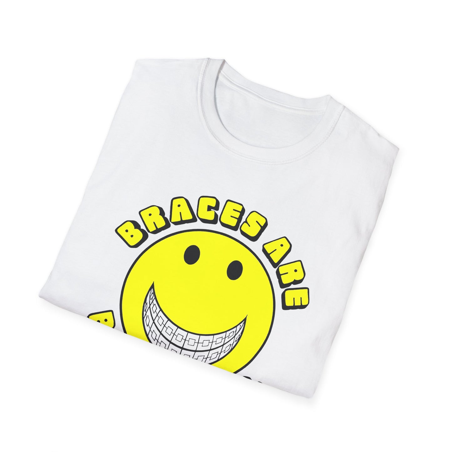 braces are beautiful 1970s graphic tshirt