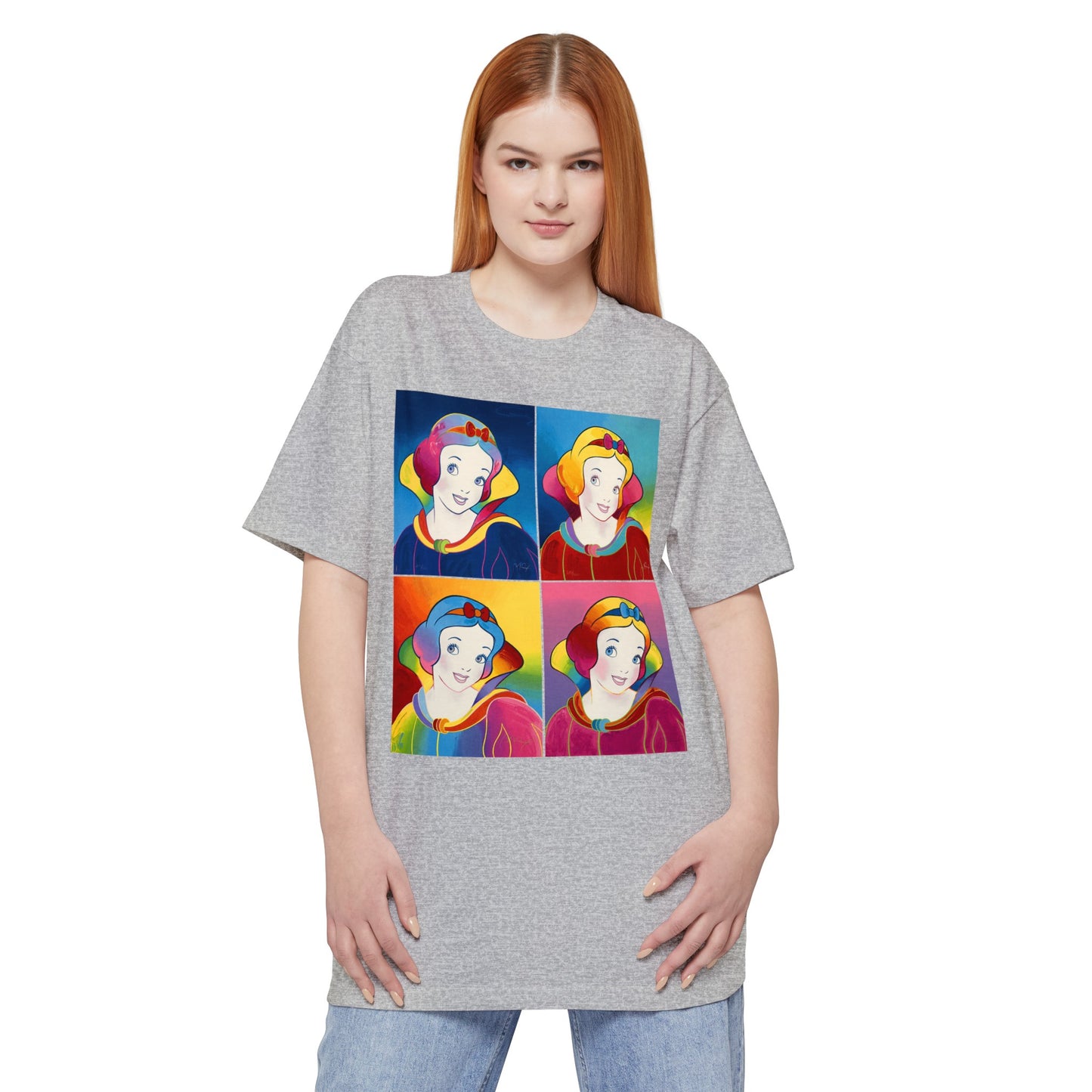 oversized 1996 psychedelic snow white pop culture art by peter max unisex tall beefy tshirt