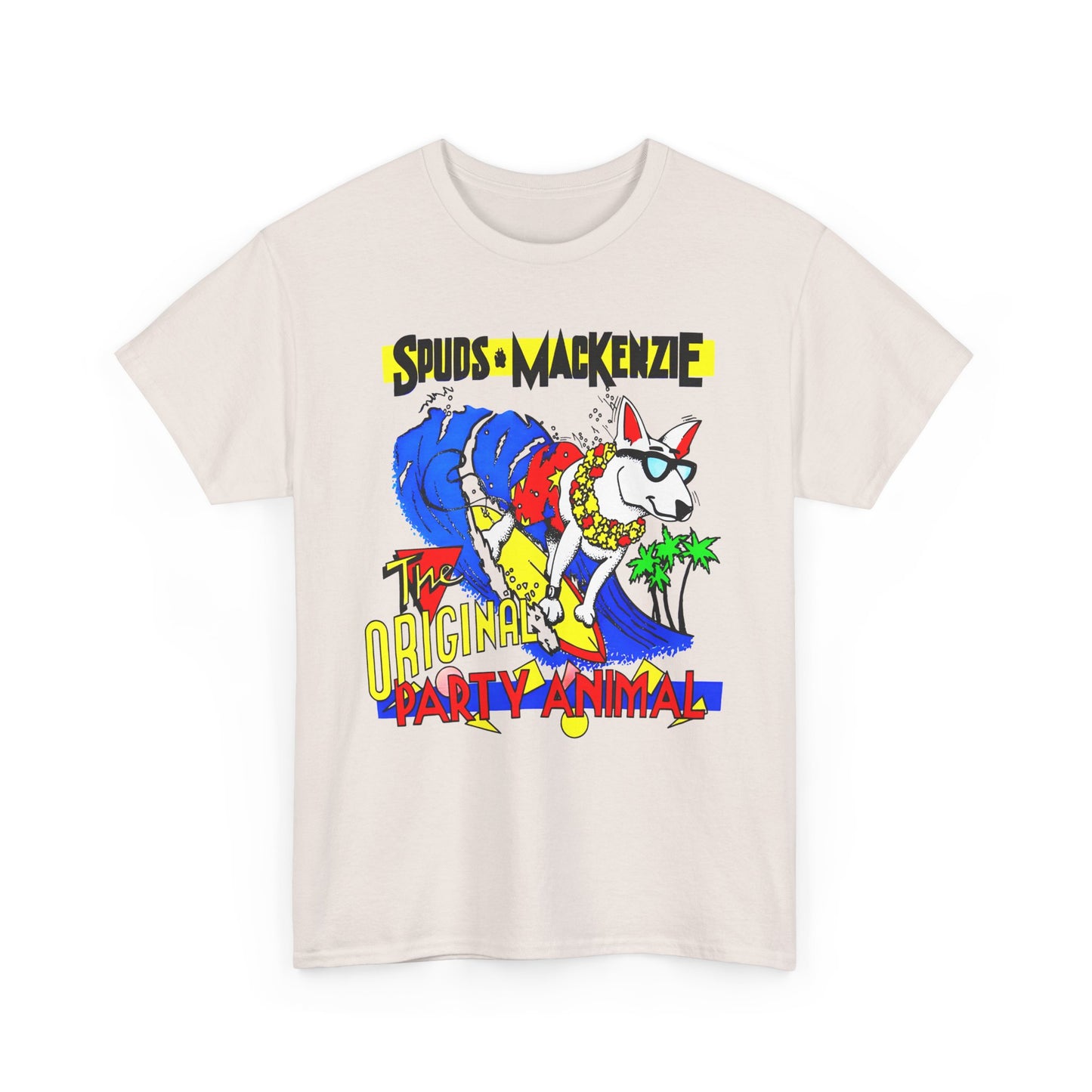 vintage spuds mackenzie the original party animal reproduction tshirt