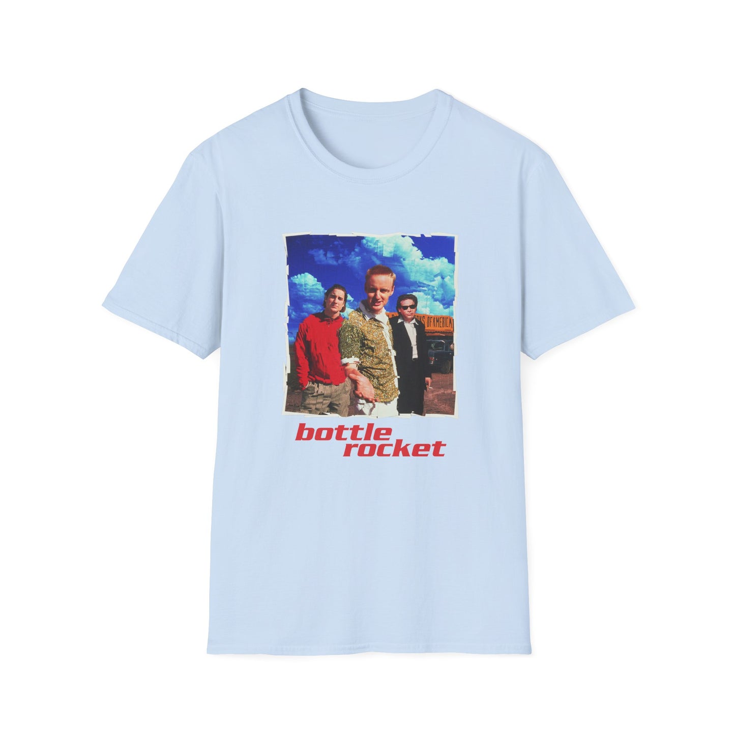 bottle rocket movie poster tshirt