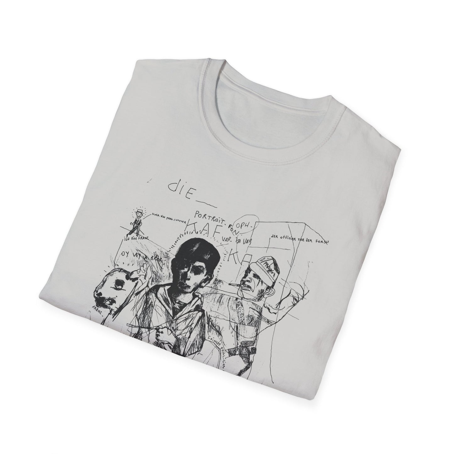 1985 stephane mandelbaum drawing die portrait von kafka tshirt