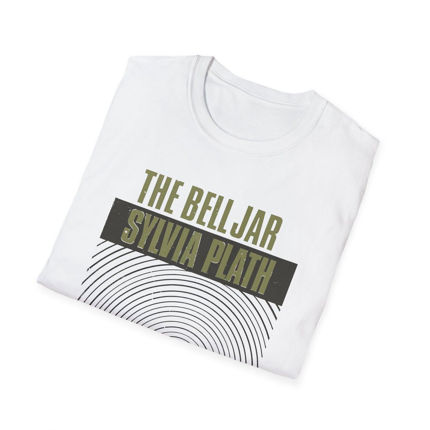 1963 book by sylvia plath the bell jar book cover tshirt