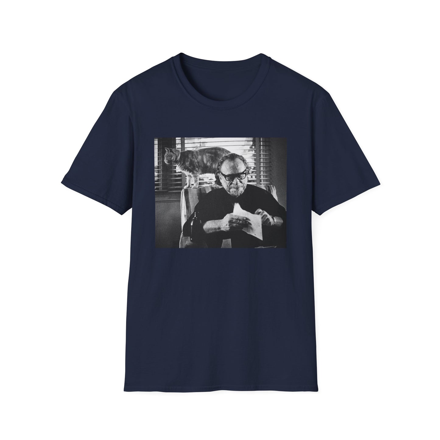 bukowski and butch the cat tshirt