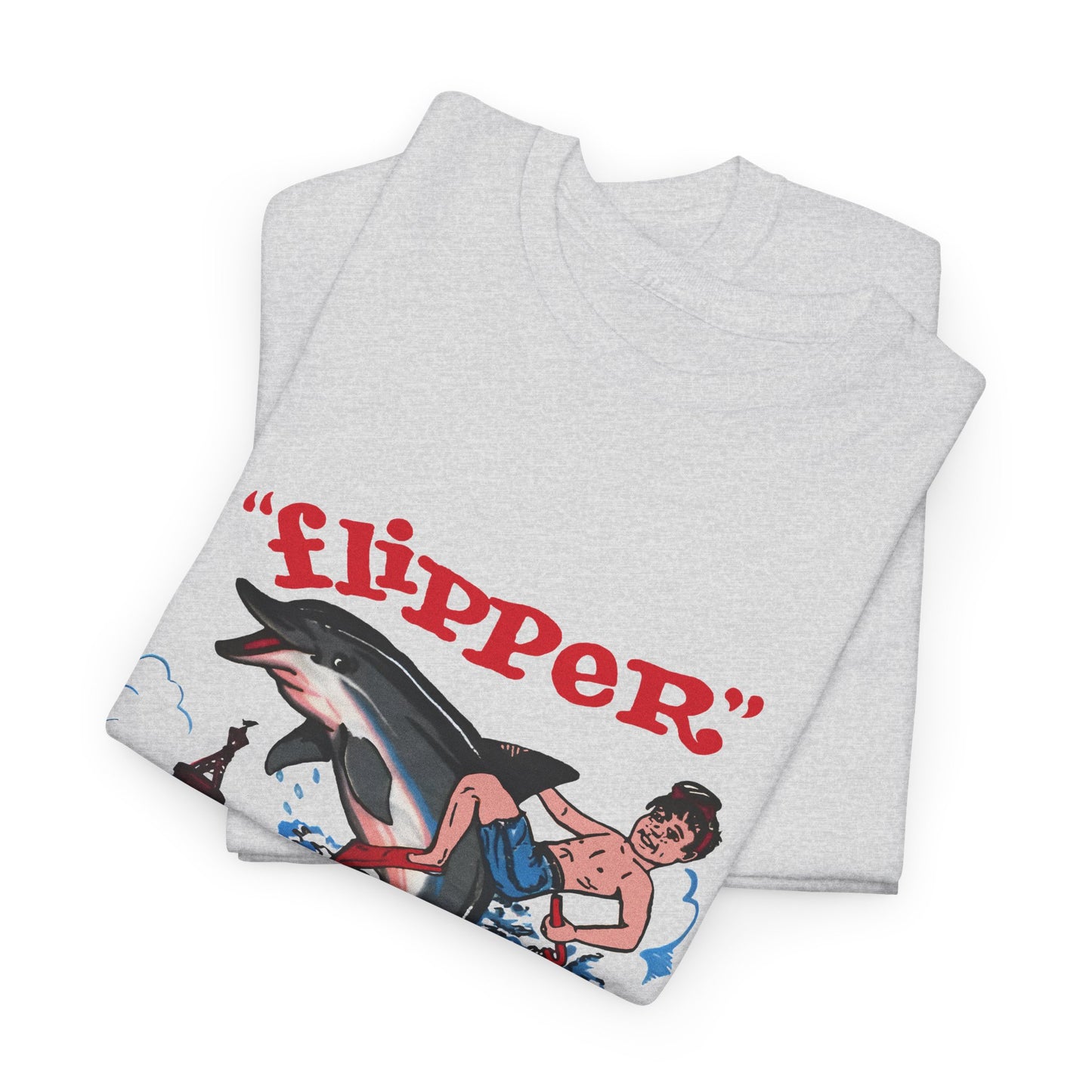 1960s miami seaquarium flipper the dolphin vintage reproduction tshirt