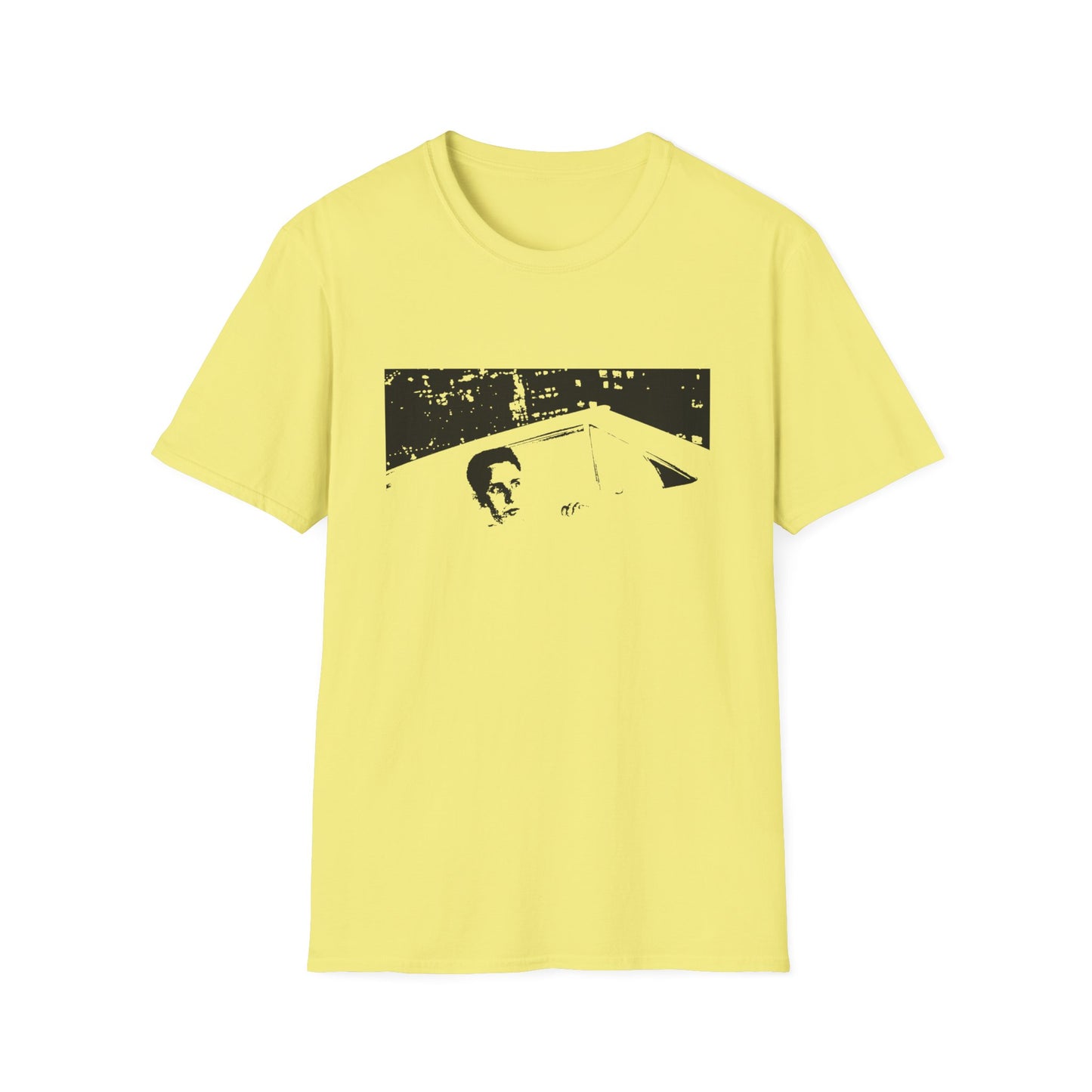 repo man flying car scene stencil tshirt