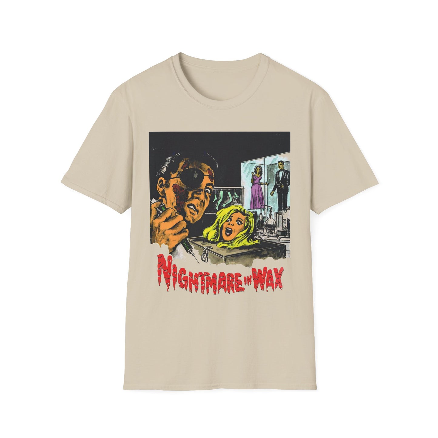 1969 movie poster tshirt nightmare in wax