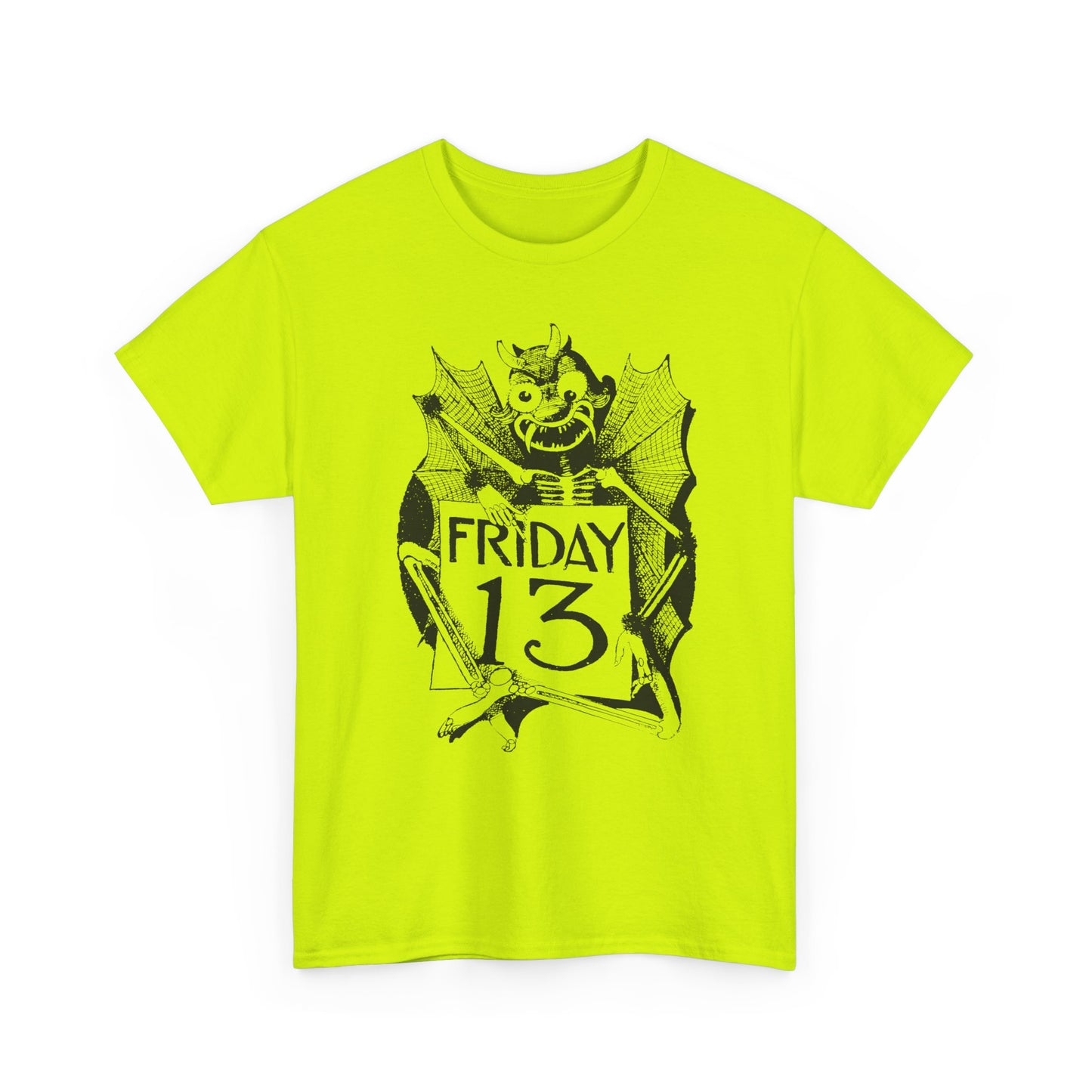 early 1900s friday the 13th jinx illustration reproduction tshirt