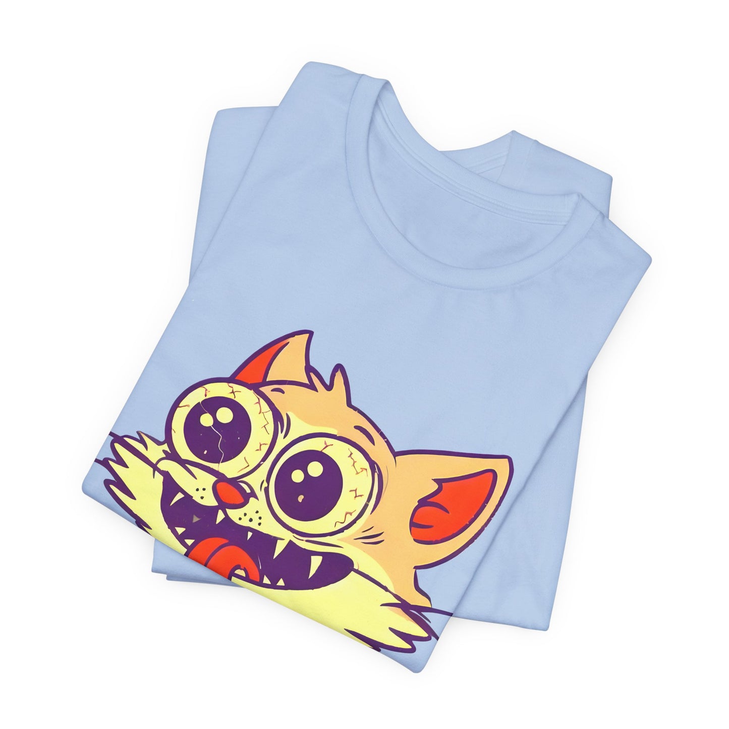 cute creepy strung out high happy kitty cat tshirt
