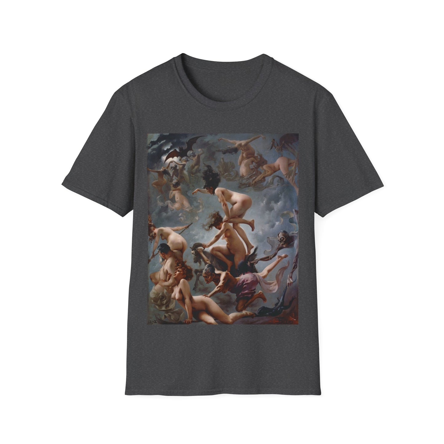 1878 painting witches going to their sabbath by luis ricardo falero tshirt