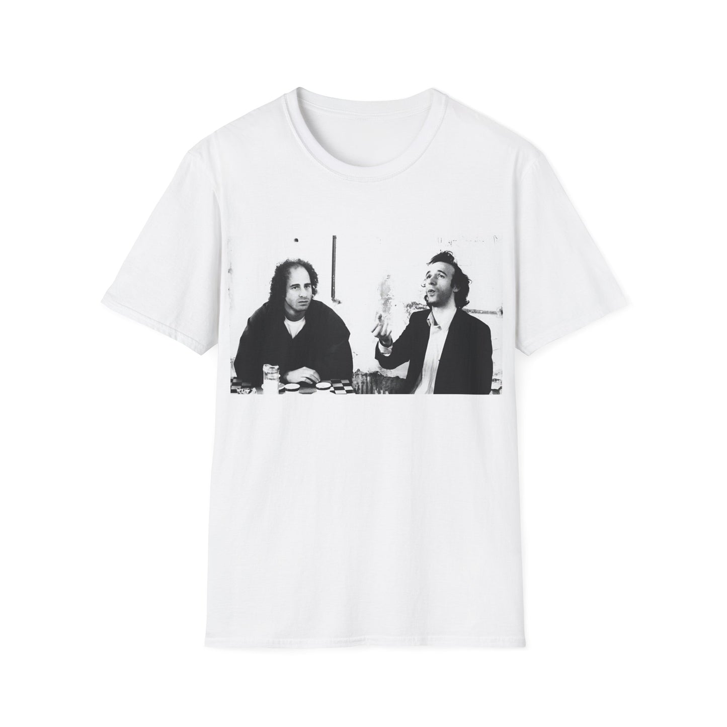 steven wright and roberto benigni from coffee and cigarettes tshirt