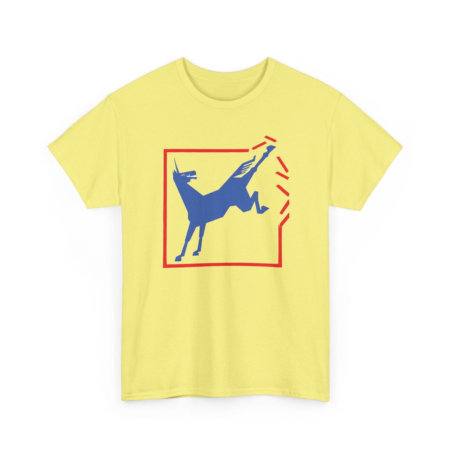1924 german cartoon unicorn breaking free reproduction tshirt