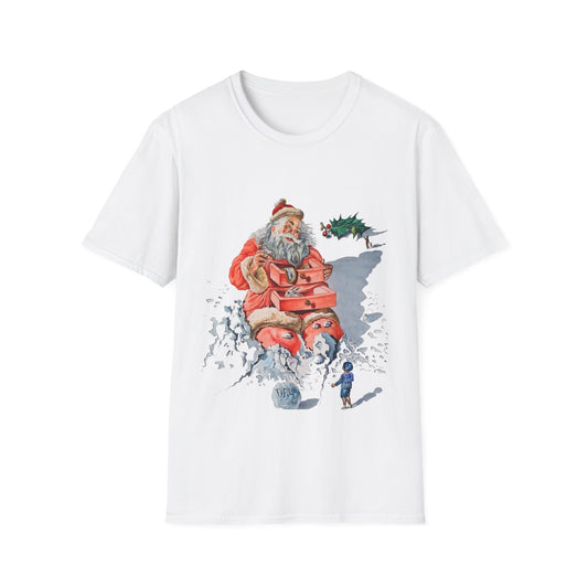 salvador dali's 1948 "santa with drawers" christmas card for hallmark tshirt