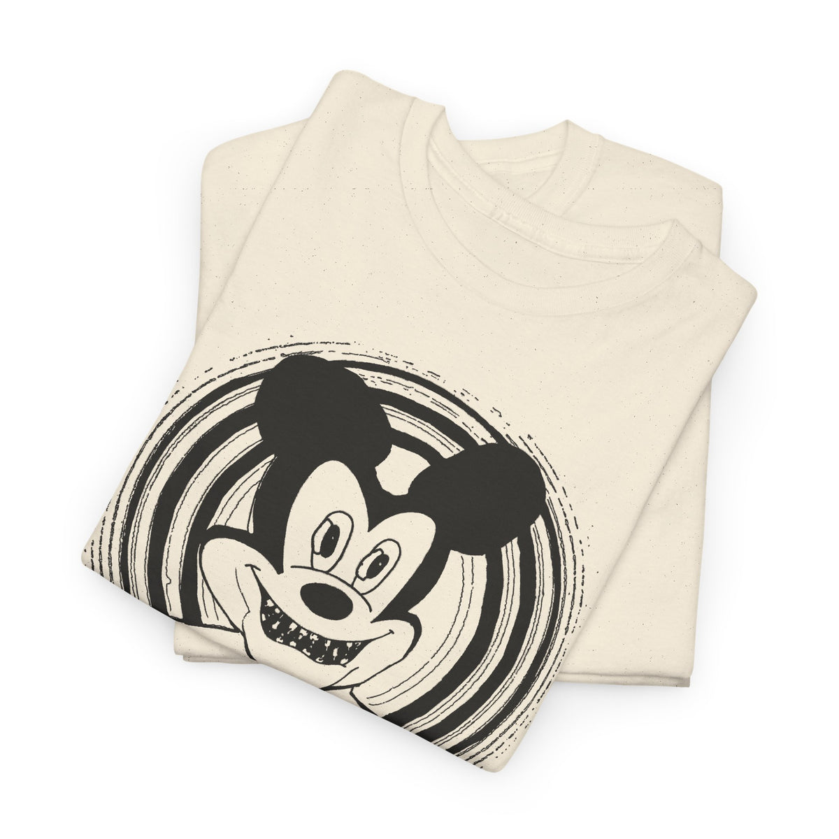 1960s british underground magazine peace sign mickey fan art edit with halo tshirt