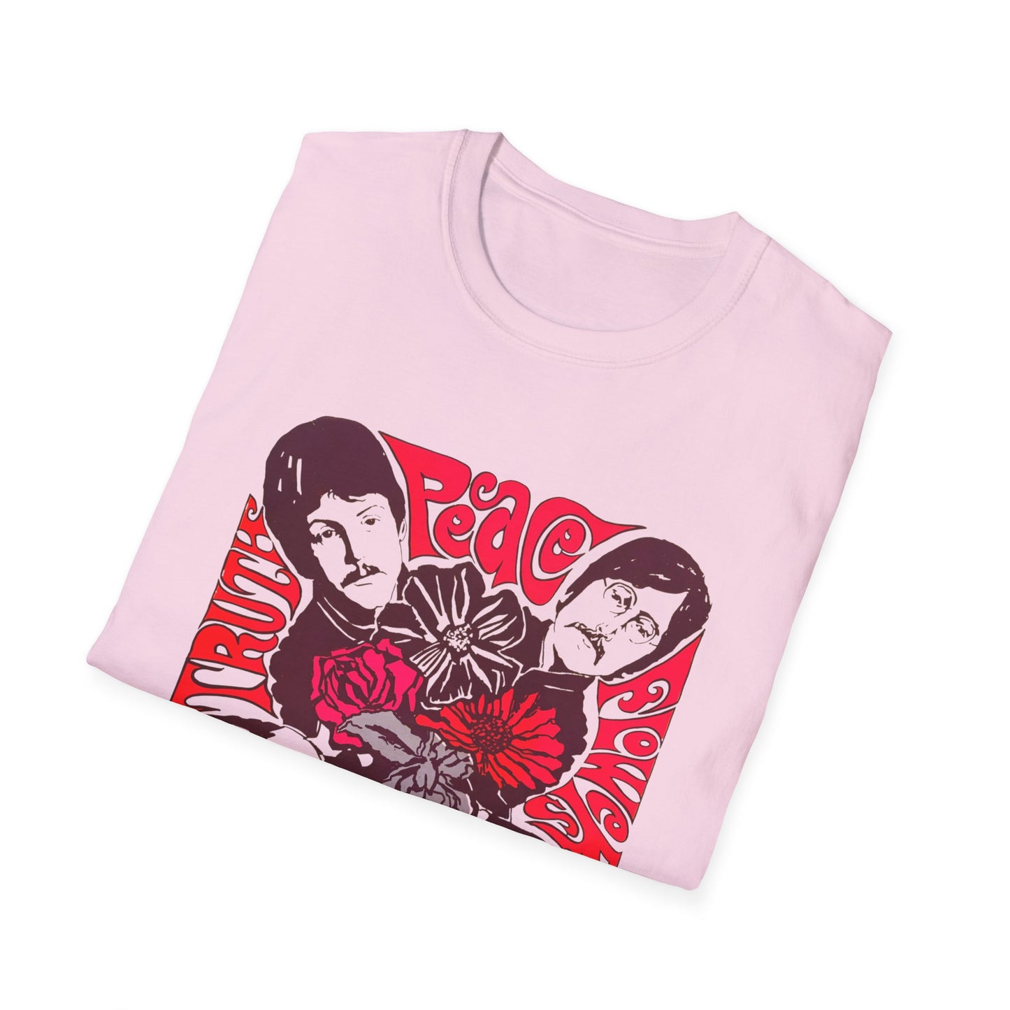 1967 blacklight lennon and friends poster reproduction band tshirt