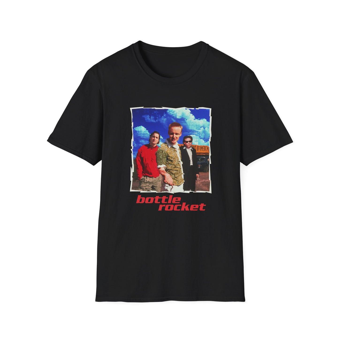 bottle rocket movie poster tshirt