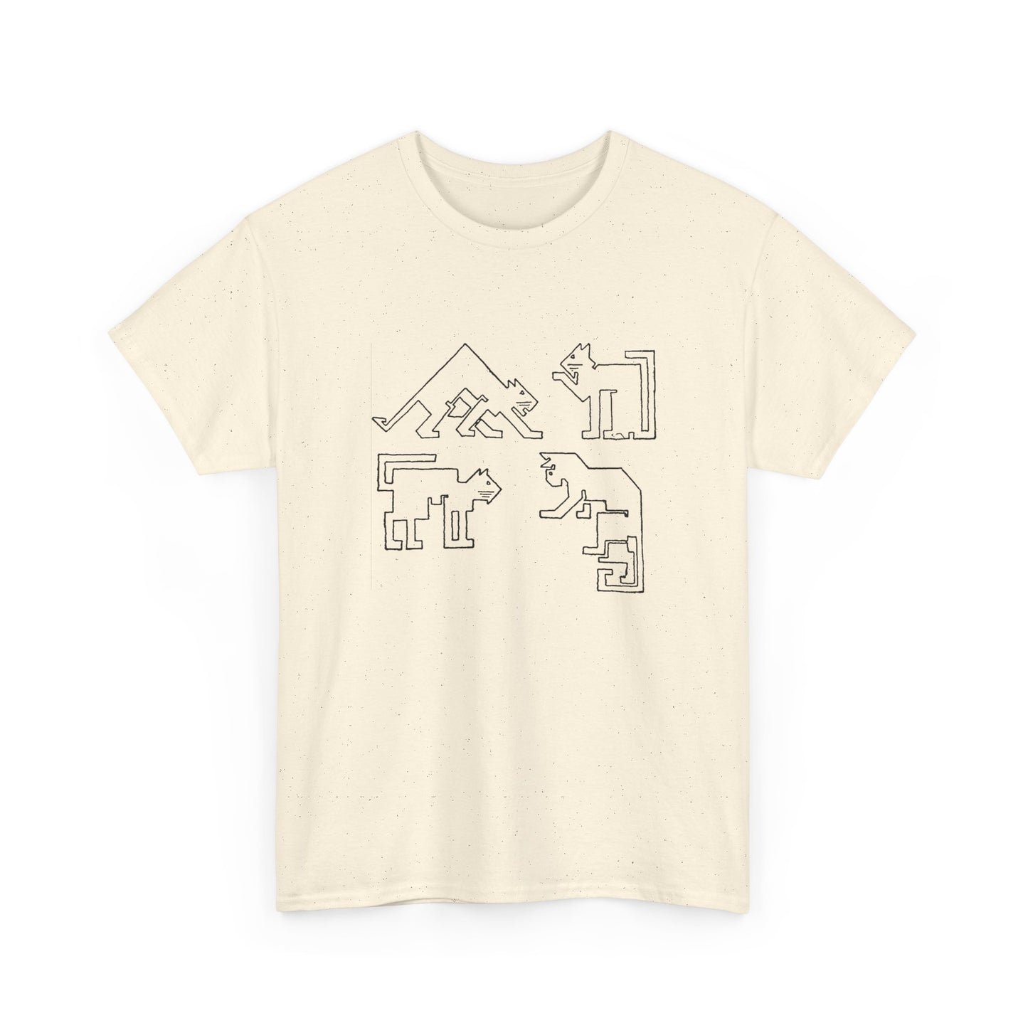 1910 ernest allen batchelder draw a cat using only straight lines reproduction tshirt