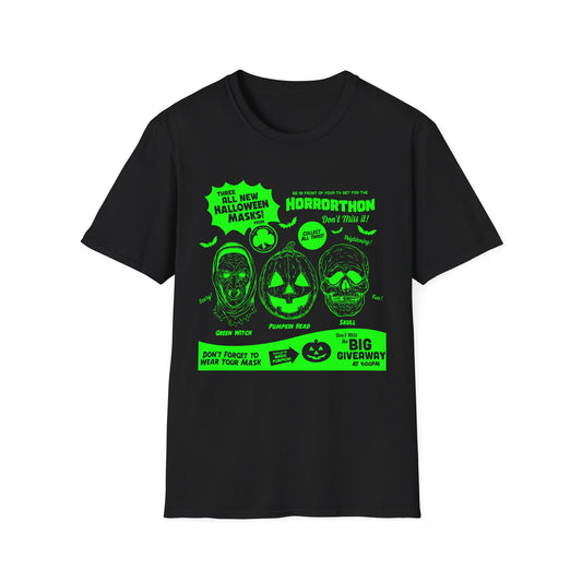 halloween 3 tv guide ad graphic 2 in green tshirt