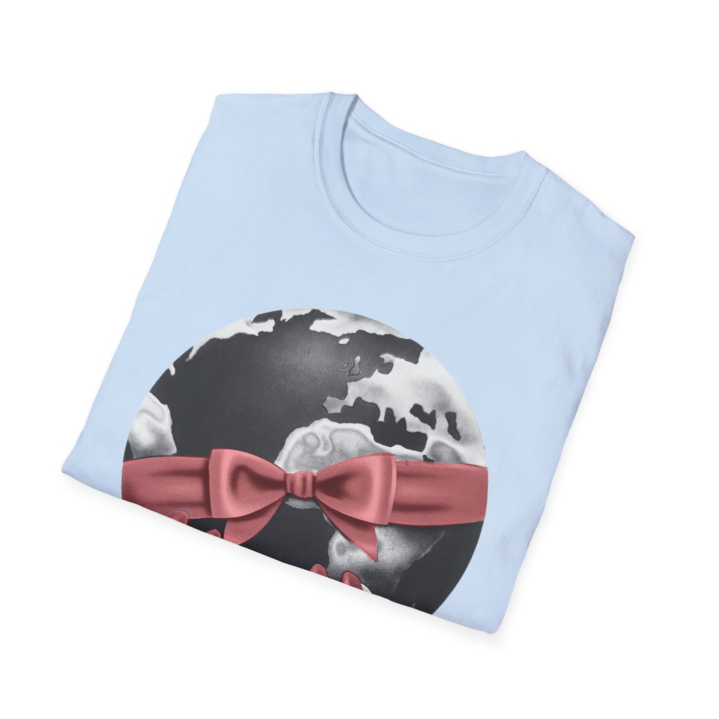 i'd give you the world 1980s graphic from a greeting card red nail version tshirt