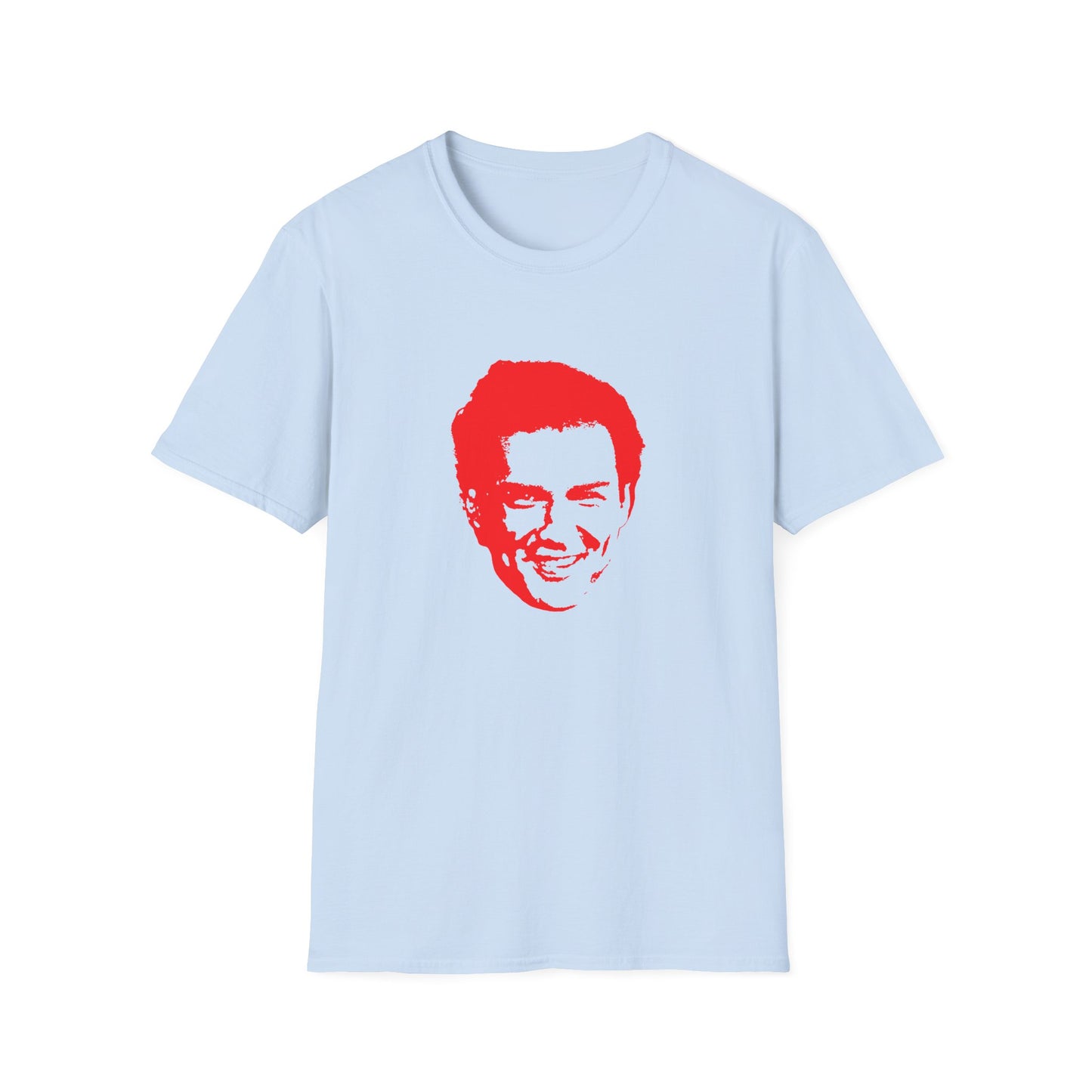 norm macdonald red stencil face tshirt