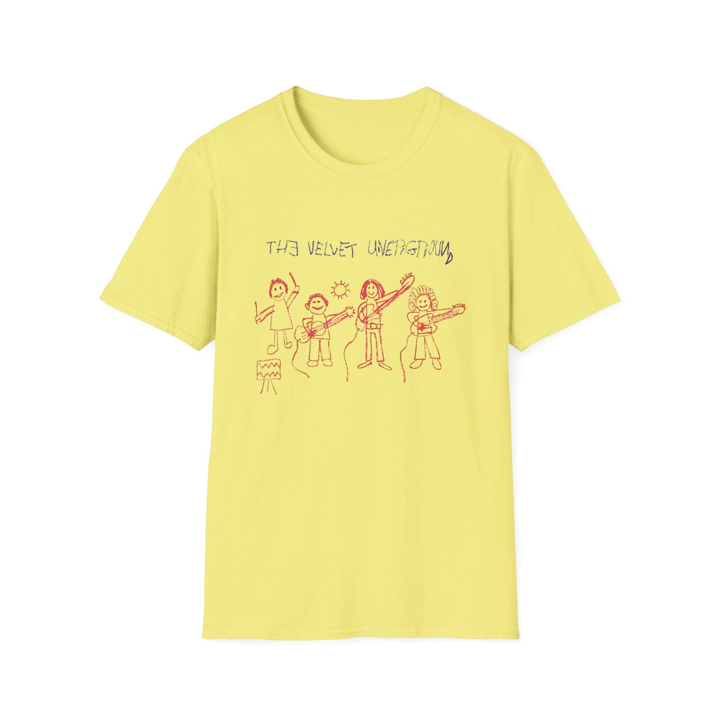 the velvet underground poster from 1969 kid drawing tshirt