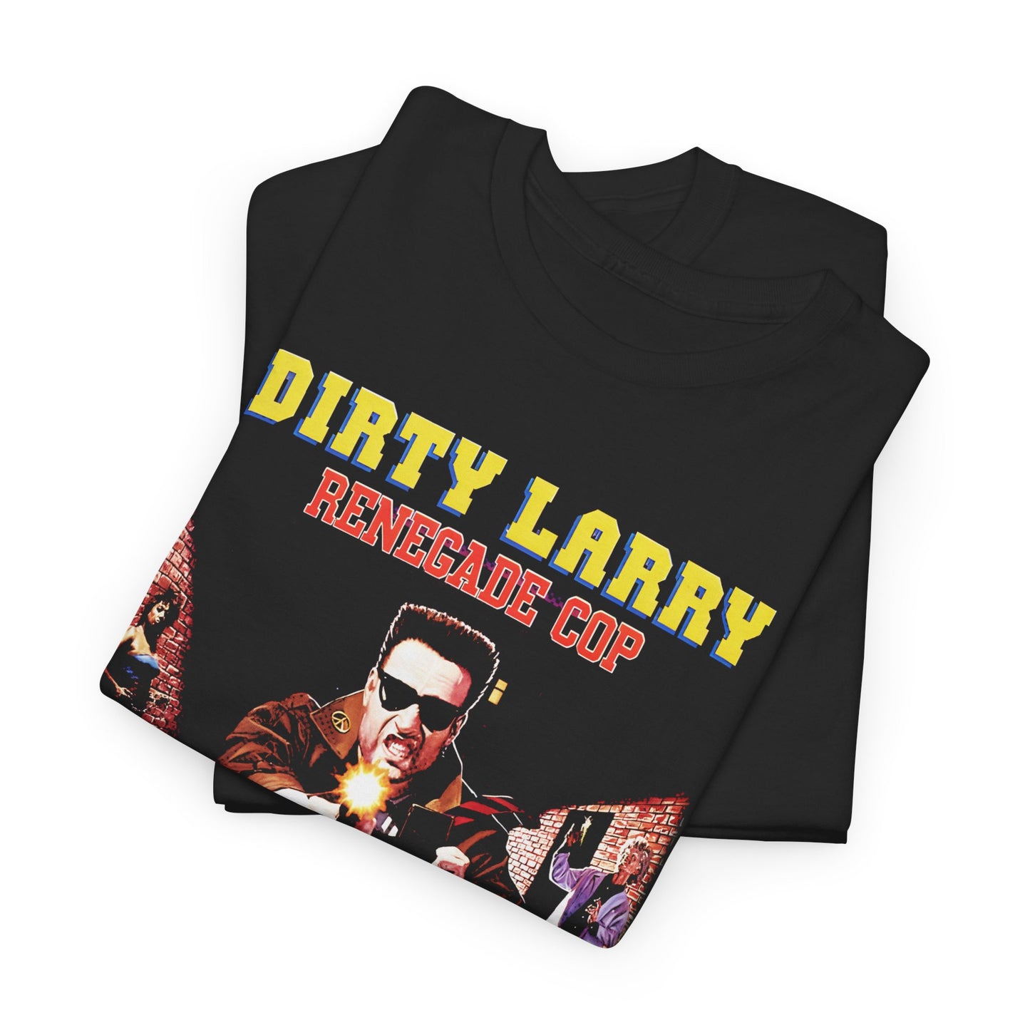 1992 video game dirty larry renegade cop tshirt