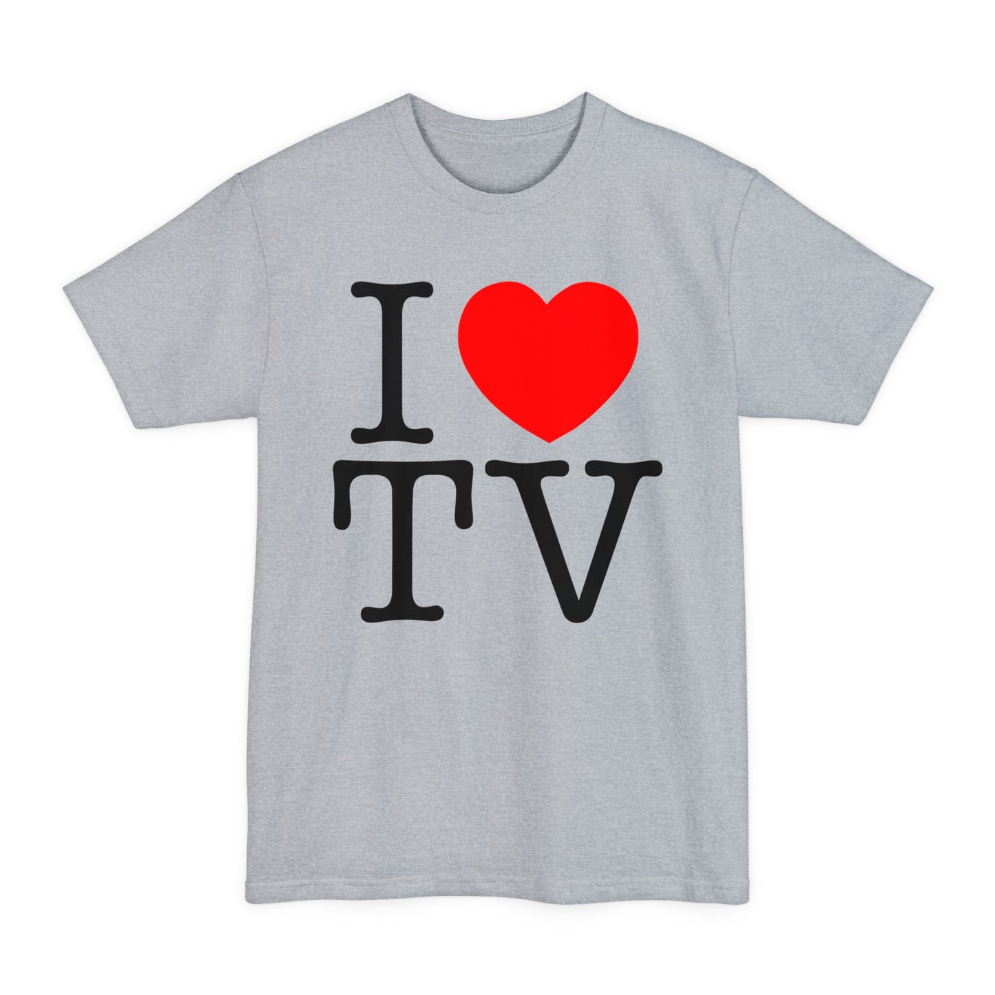 oversized i heart tv tall beefy tshirt