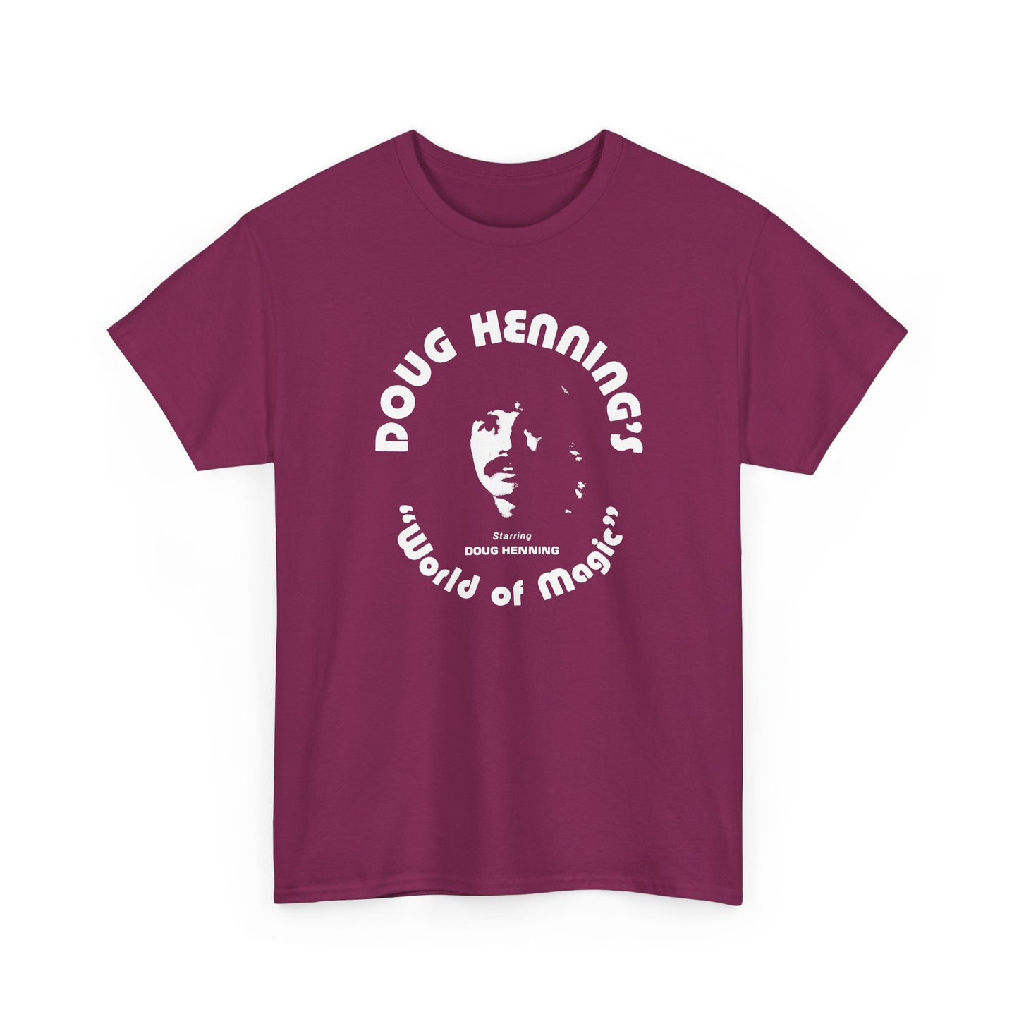 doug henning's world of magic starring doug henning stencil style tshirt