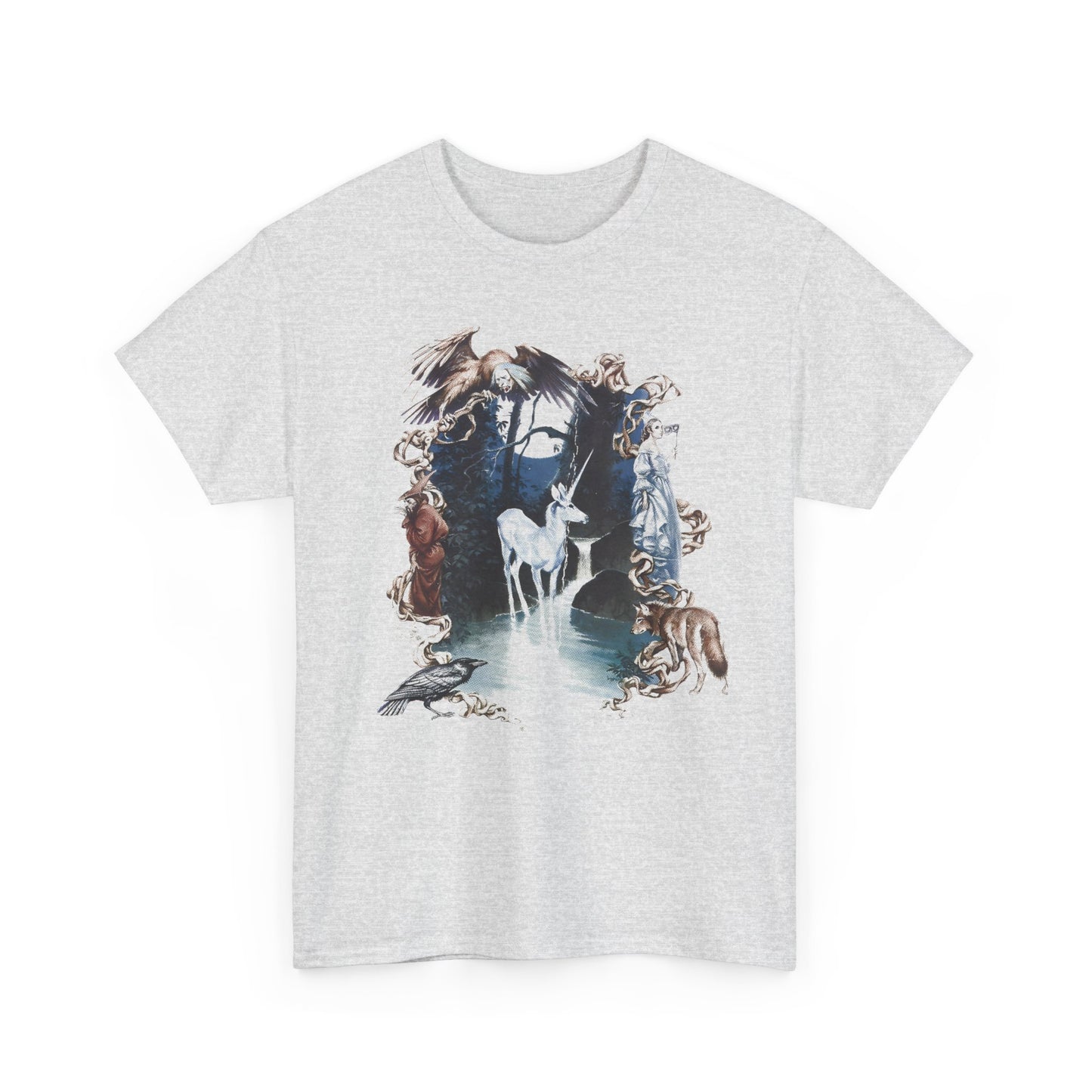 1982 the last unicorn by peter s beagle book cover tshirt