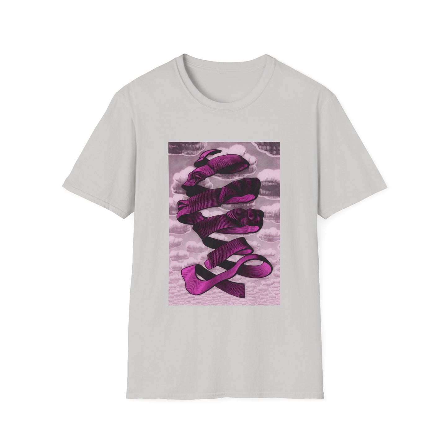 1955 m.c escher rind in pink tshirt