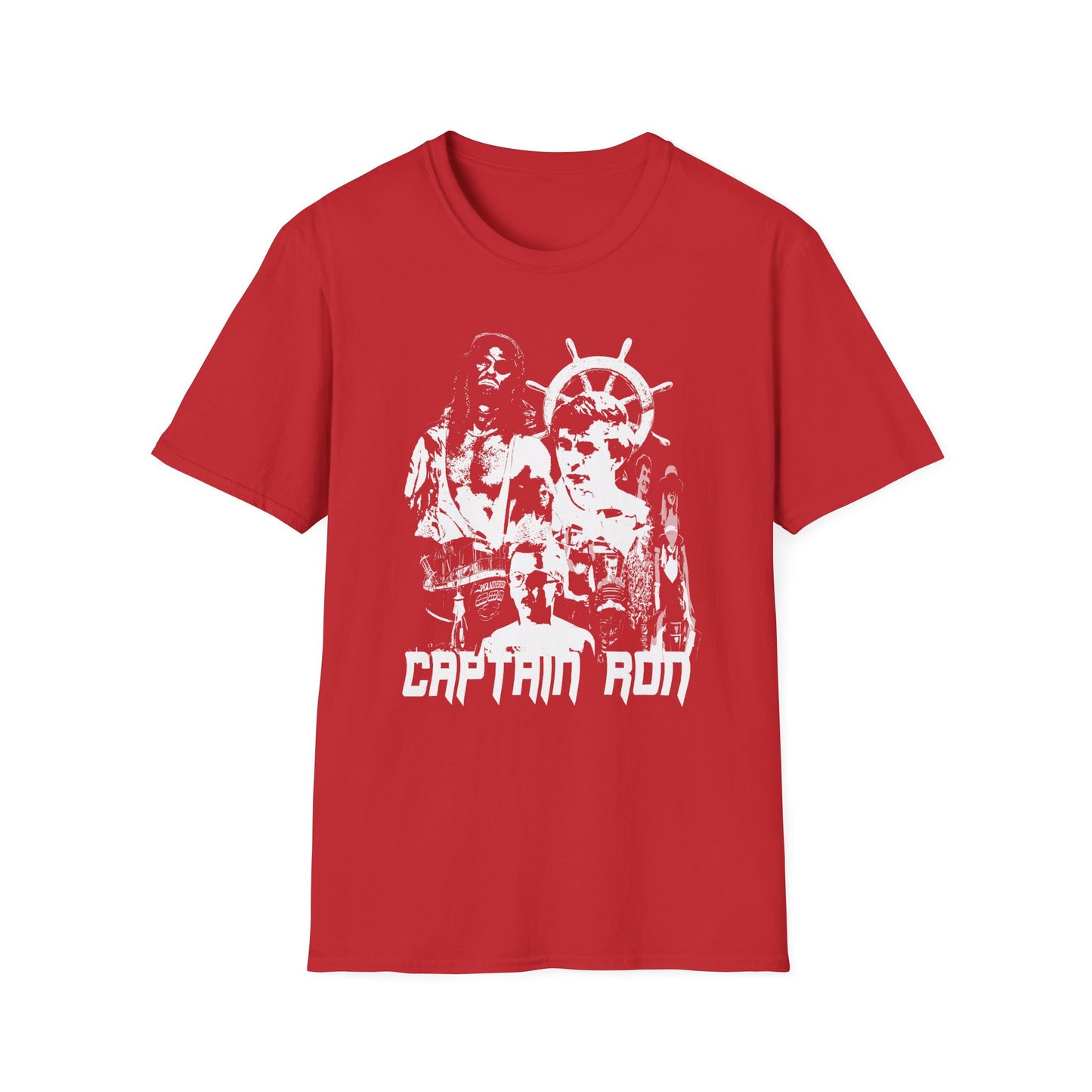 captain ron 1992 family comedy movie fan art scary collage tshirt