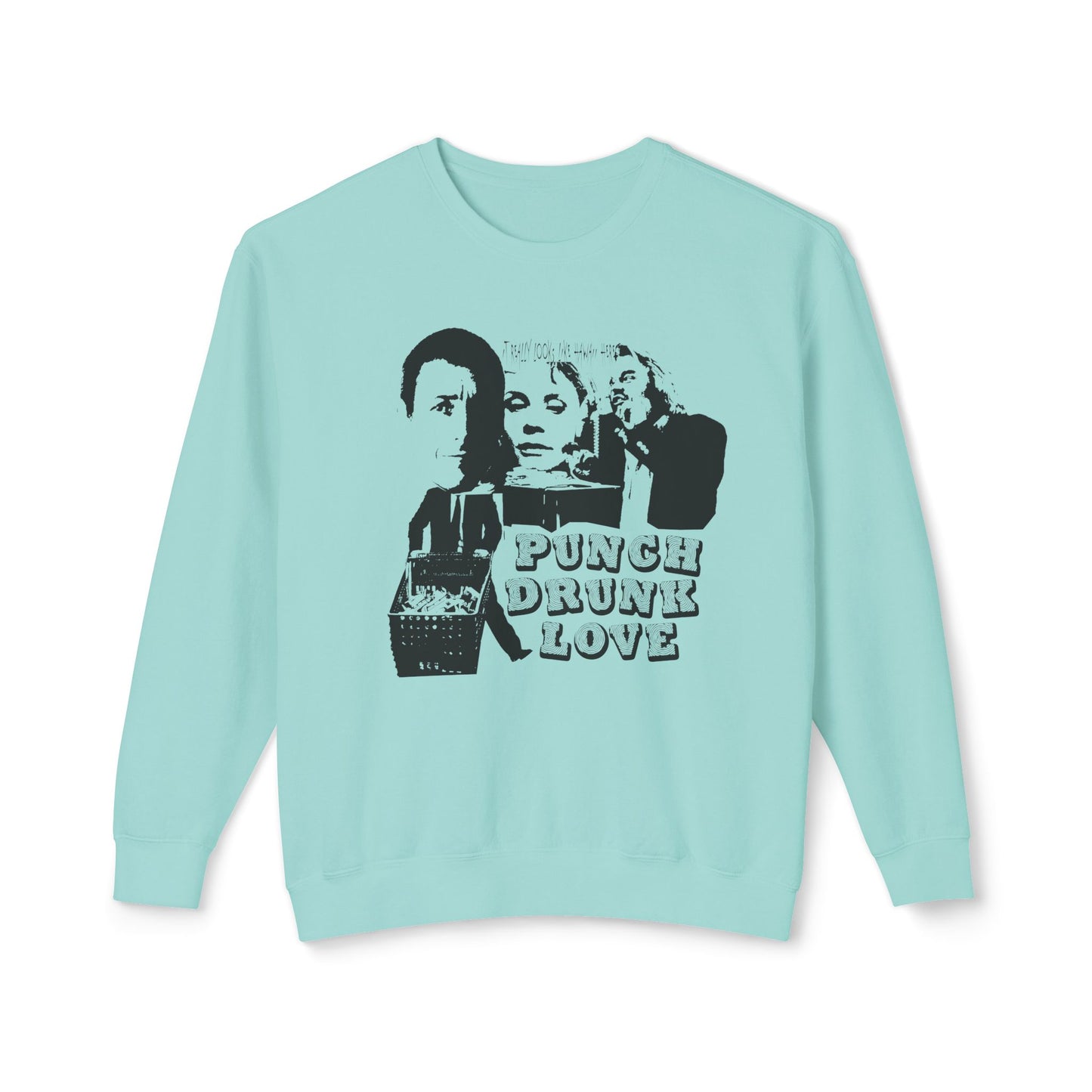 punch drunk love fan art flyer style 100% cotton sweatshirt