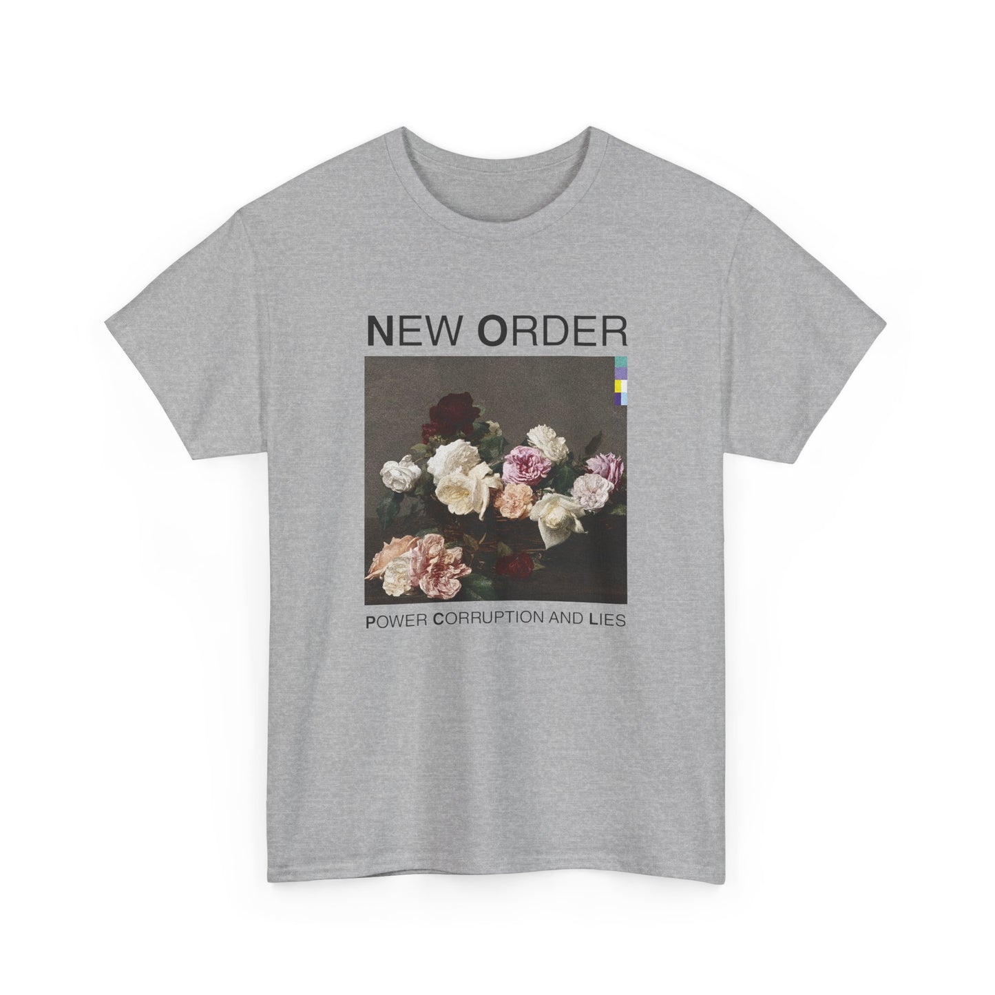 1983 new order album love, corruption & lies tshirt