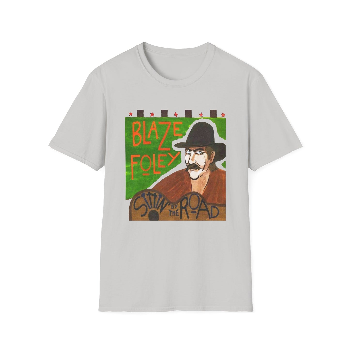 blaze foley sittin' by the road album stretched graphic tshirt