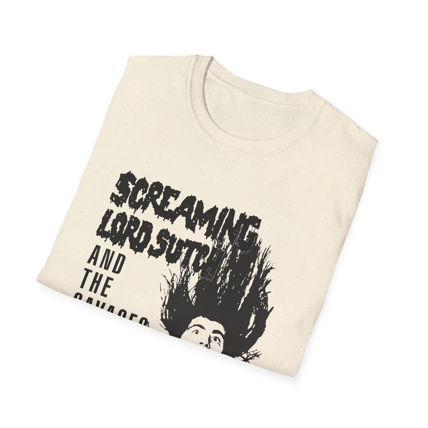 screaming lord sutch and the savages custom rock and roll tshirt