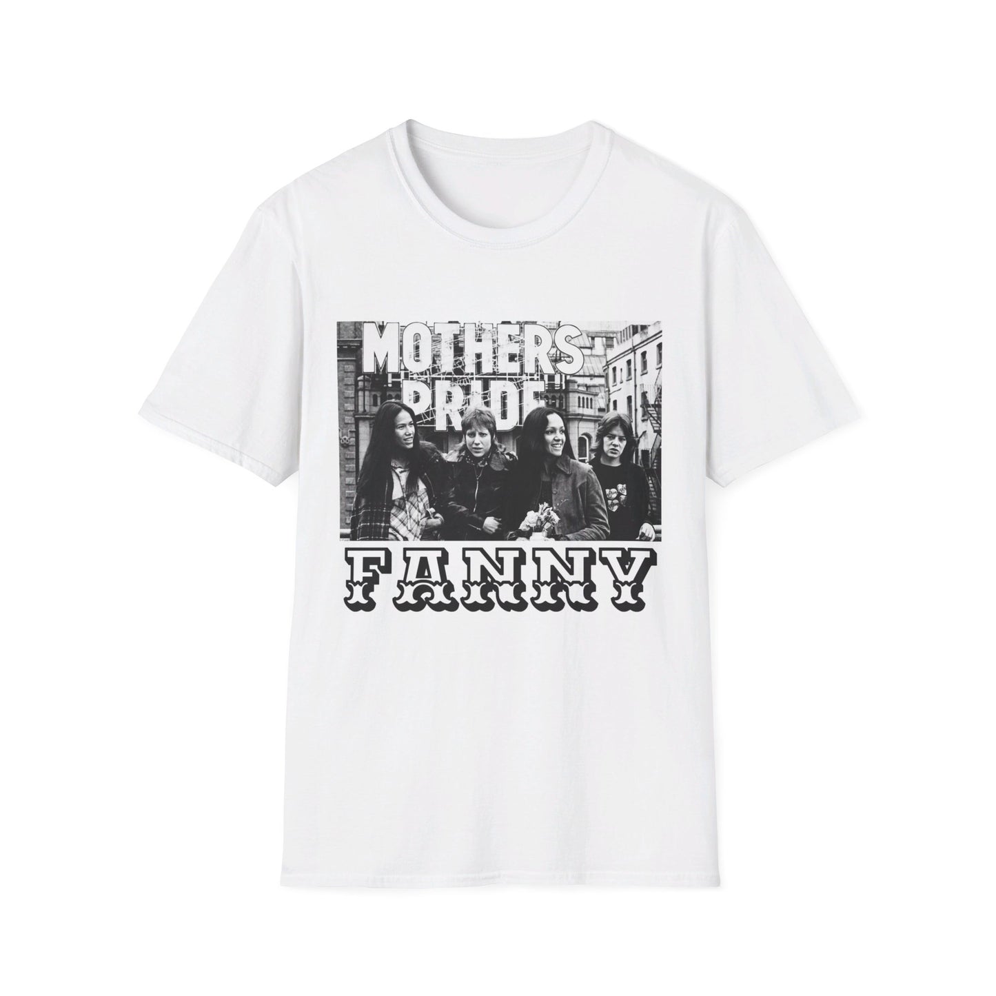 1970s rock n roll band FANNY on a tshirt