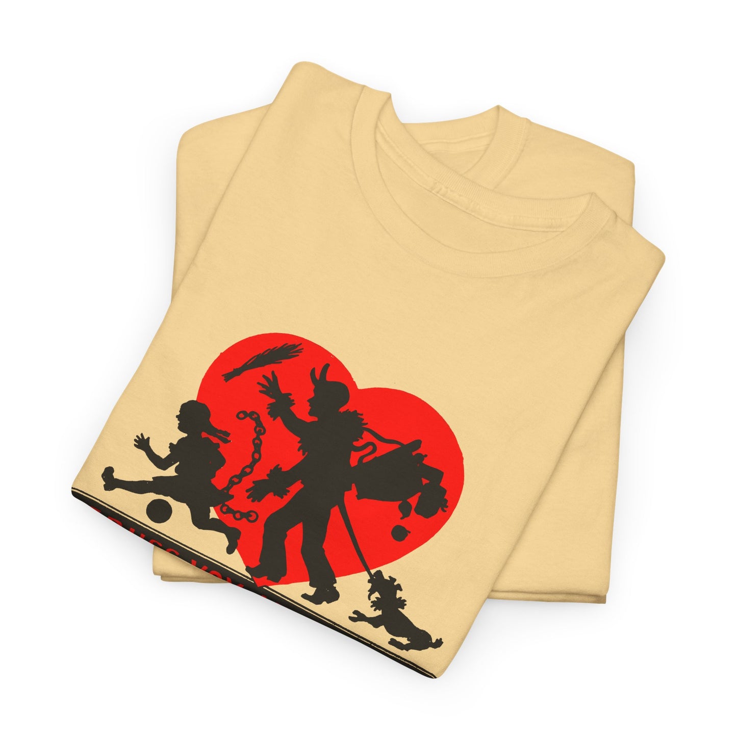 1950s austrian krampus postcard graphic tshirt