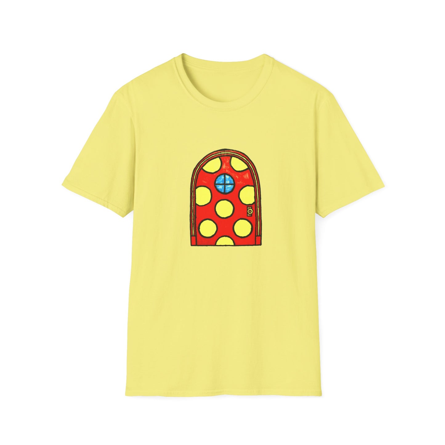 polka dot door original drawing tshirt