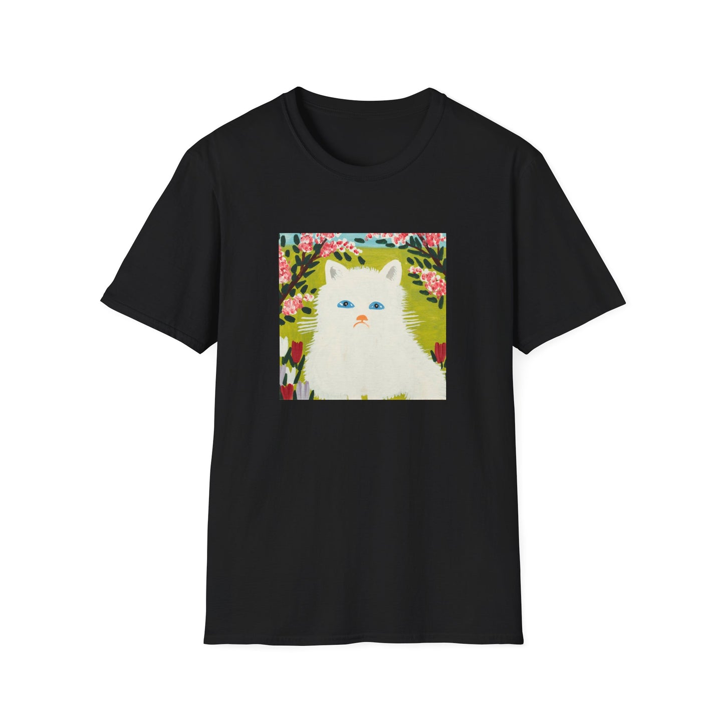 maud lewis canadian folk artist white cat tshirt