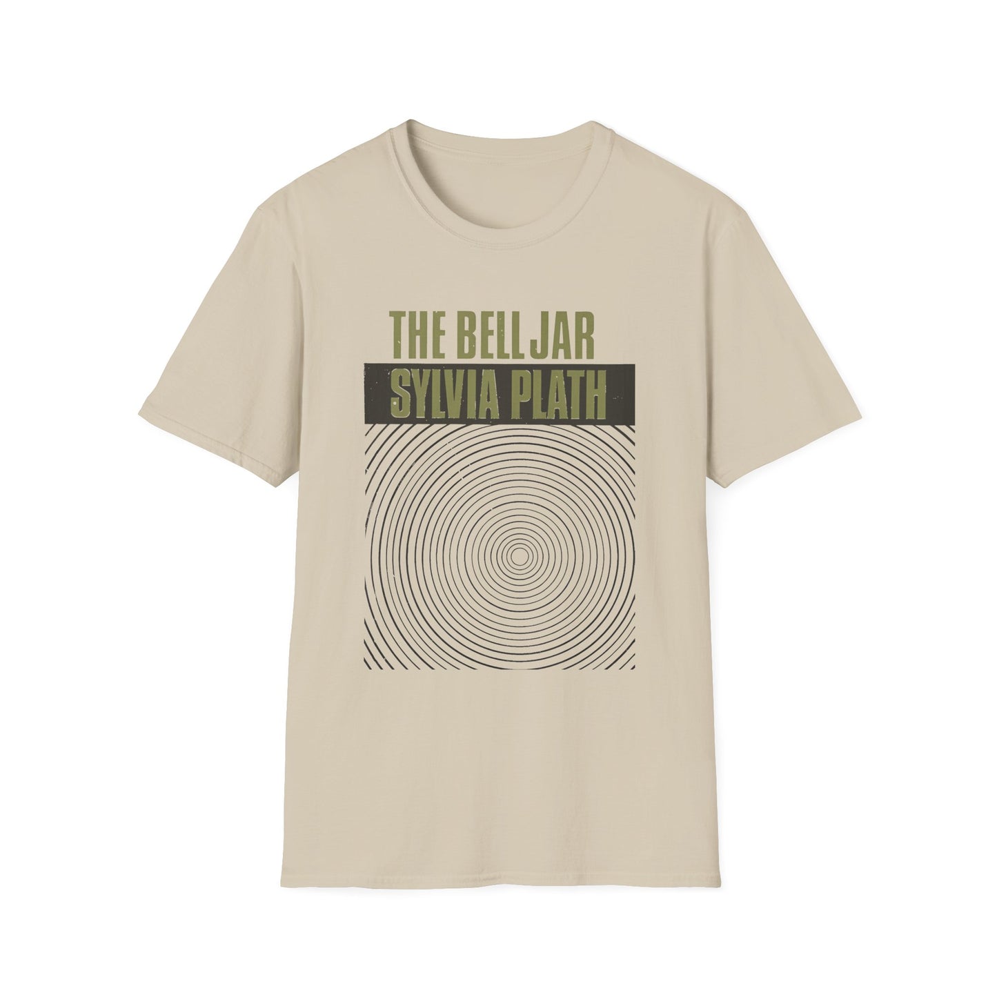 1963 book by sylvia plath the bell jar book cover tshirt
