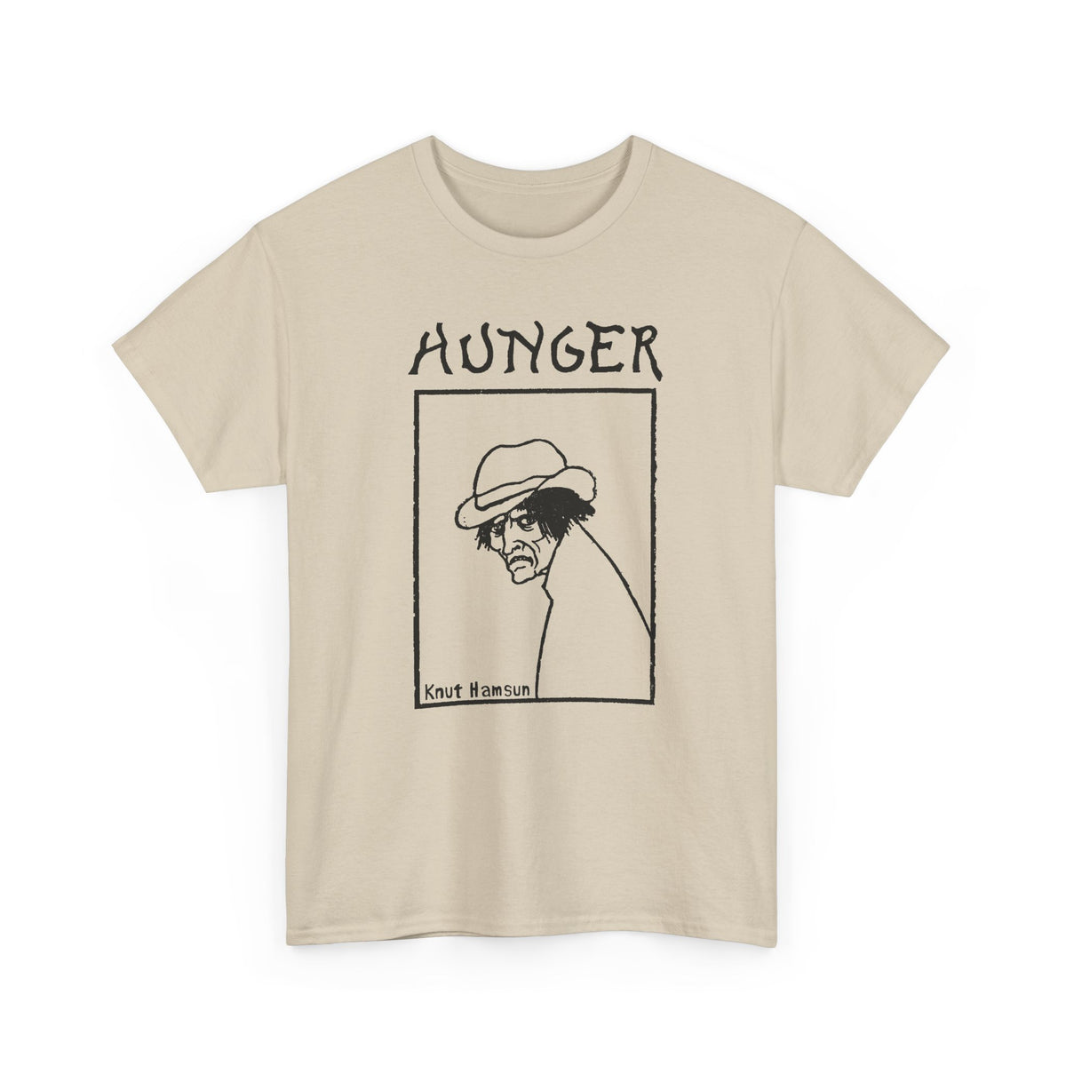 1890 hunger by knut hamsun book cover tshirt