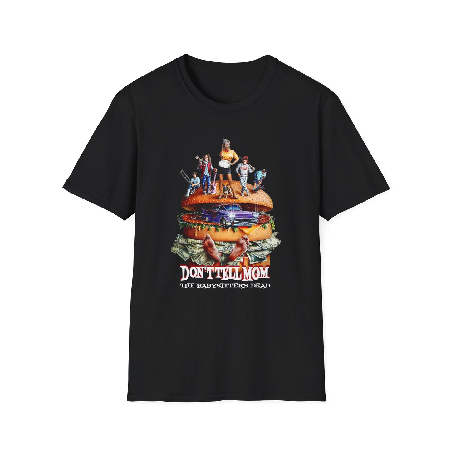 1991 movie don't tell mom the babysitter's dead german movie poster fast food family tshirt