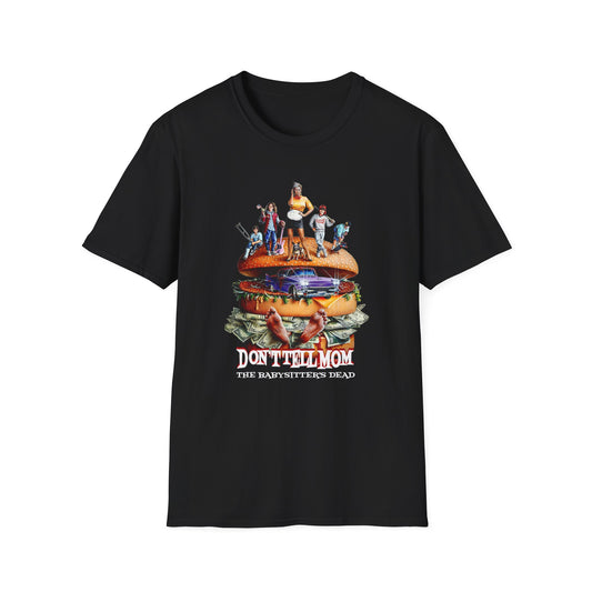 1991 movie don't tell mom the babysitter's dead german movie poster fast food family tshirt