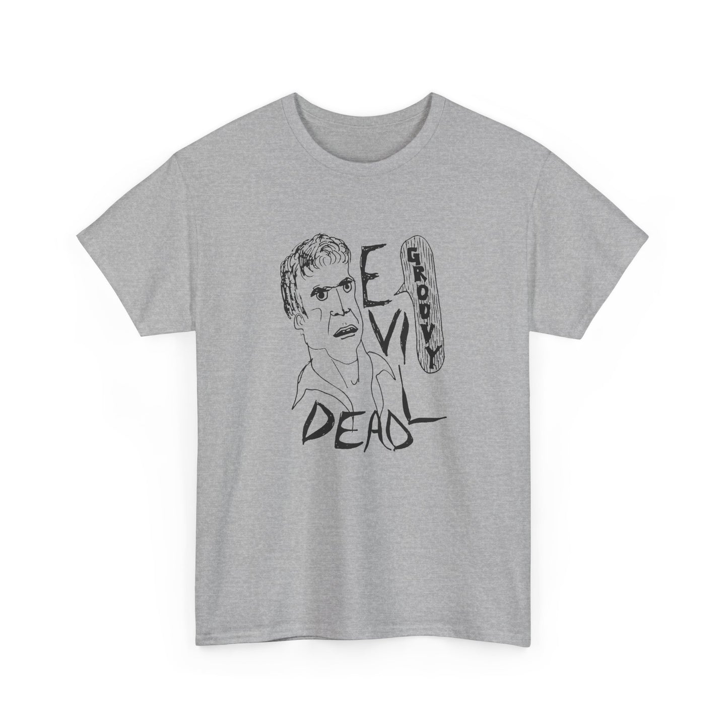 original drawing sketch ash evil dead groovy tshirt