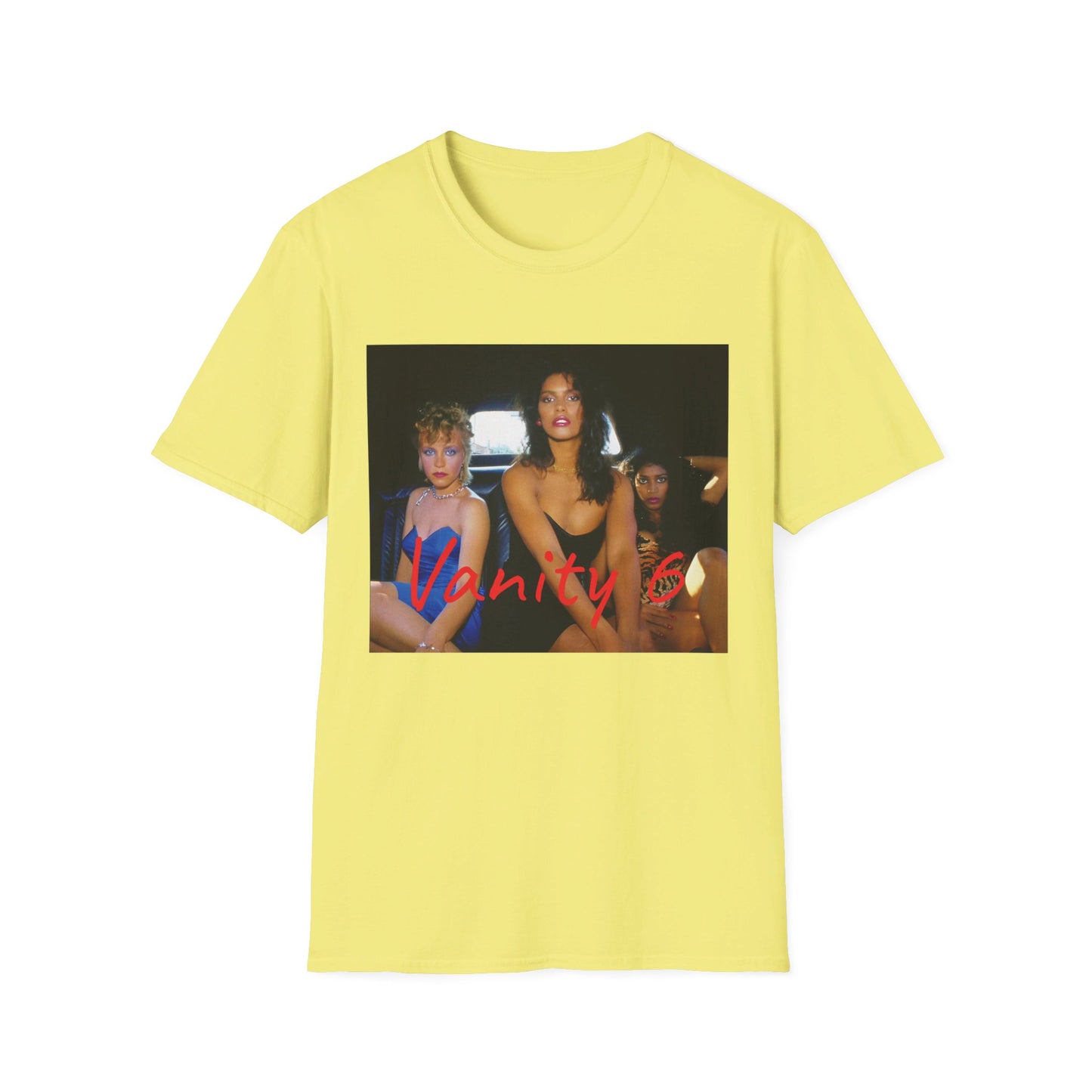 vanity 6 in a limousine tshirt