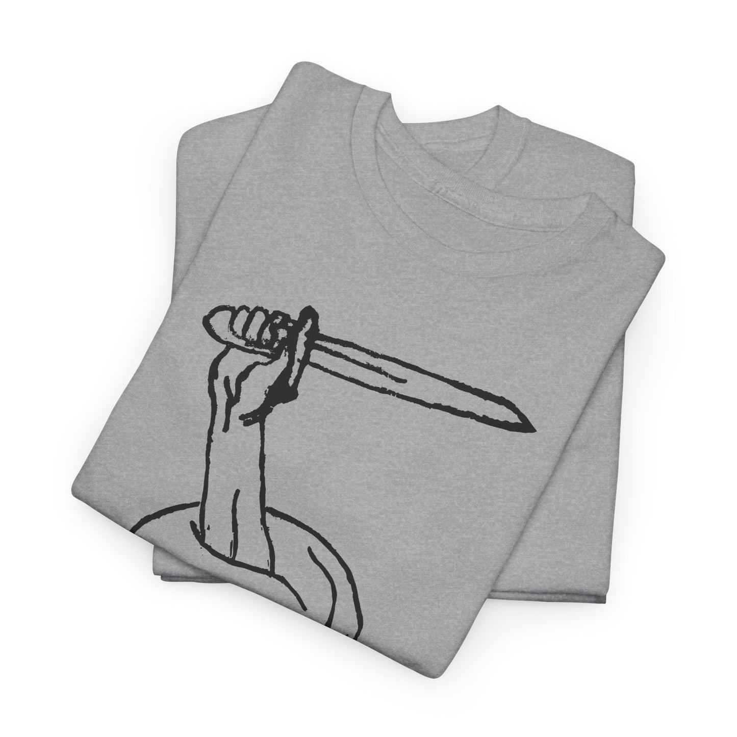 vintage tattoo art arm coming out of skull with sword tshirt