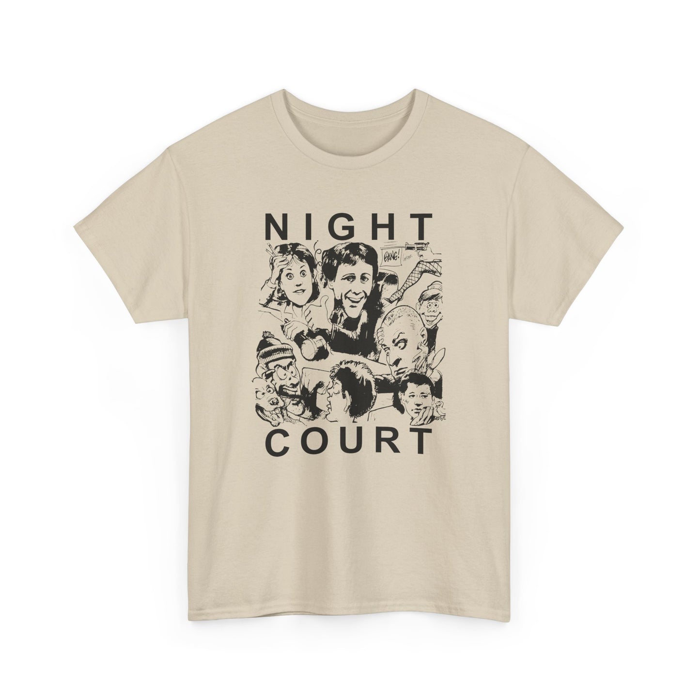 night court tv show newspaper art custom edit tshirt