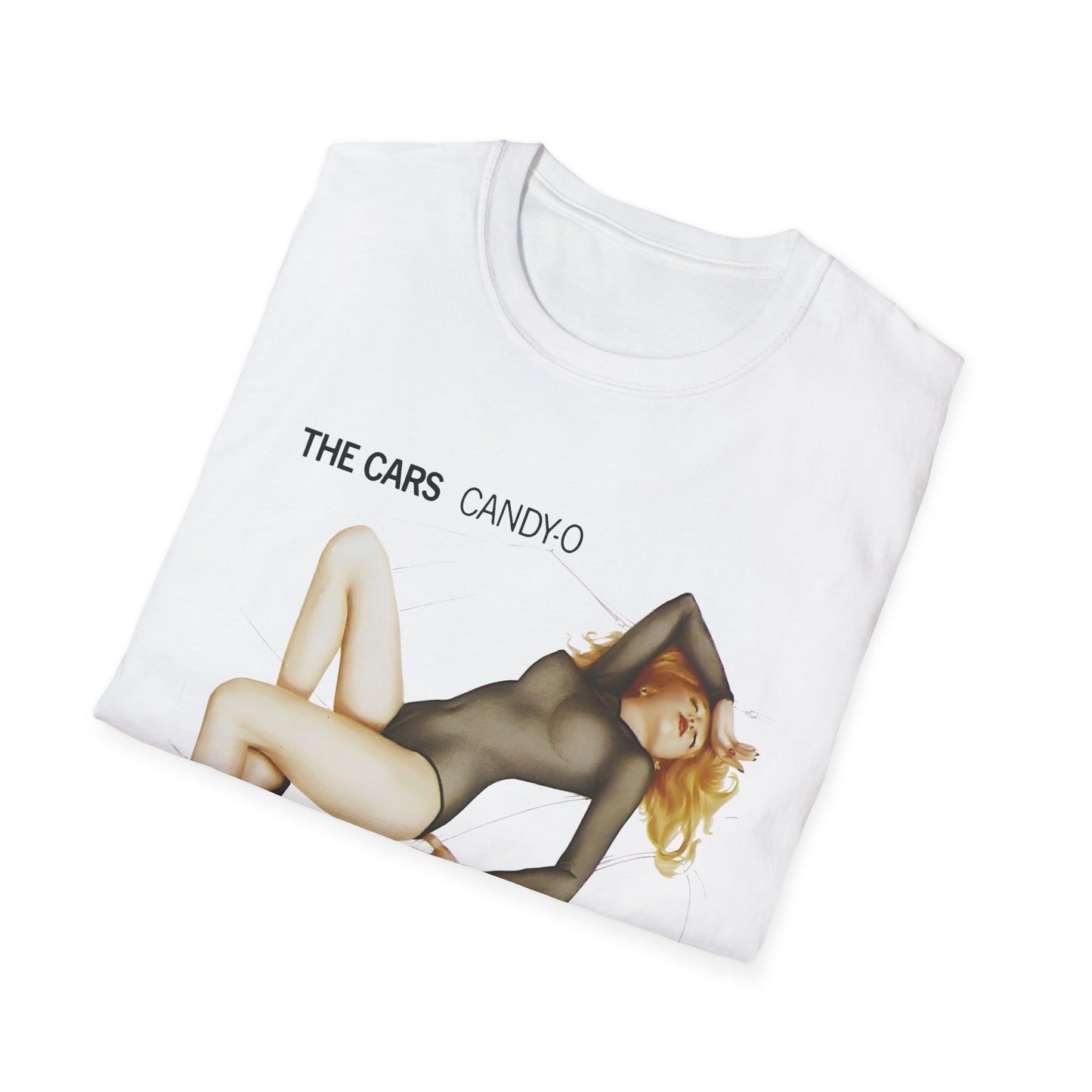 the cars candy-o 1979 album cover stretched graphic tshirt